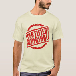 Camiseta Sou certificado como T-Shirt original