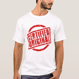 Camiseta Sou certificado como T-Shirt original