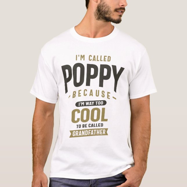Camiseta Sou chamada Poppy porque sou muito Legal (Frente)