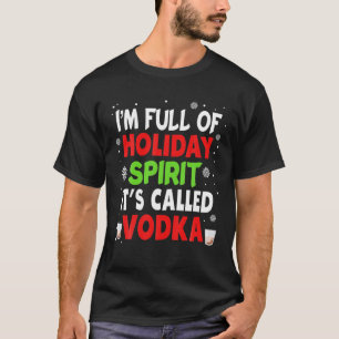 Camiseta Sou Cheio do Espírito de Férias Chamado Vodka Nata