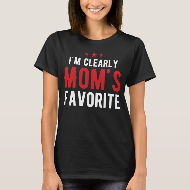 Camiseta Sou claramente Mãe favorita (Frente)