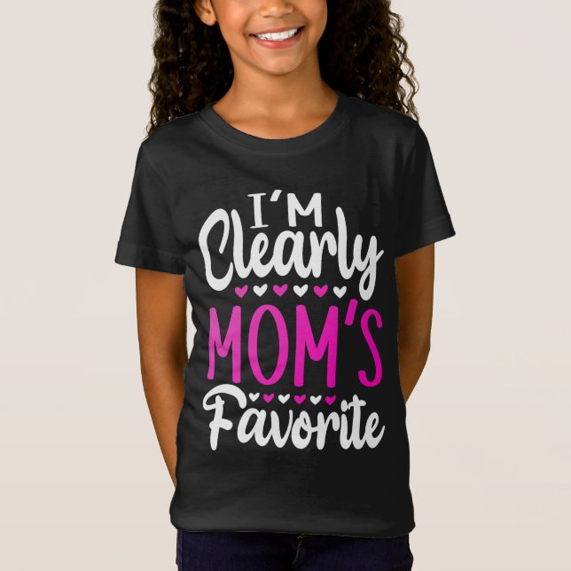 Camiseta Sou claramente Mãe favorita (Frente)