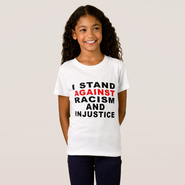 CAMISETA SOU CONTRA O RACISMO E A INJUSTIÇA 1 (Frente Completa)