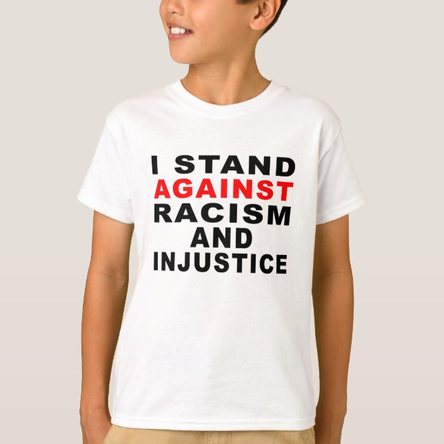 CAMISETA SOU CONTRA O RACISMO E A INJUSTIÇA 1 (Frente)