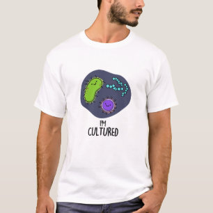 Camiseta Sou Culturado Bactérias Engraçadas