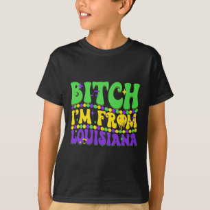 Camiseta Sou de Louisiana Mardi Gras Fleur De Lis Fat Tue