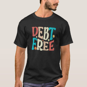 Camiseta Sou Debt Free Vintage Retro Daisy Floral