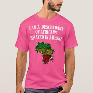 Camiseta Sou descendente de africanos