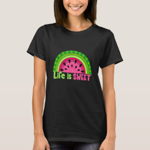 Camiseta Sou doce Rainbow Watermelon Summer Melon Fru