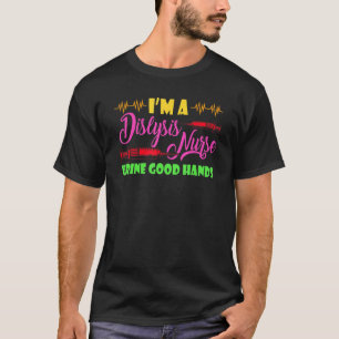 Camiseta Sou enfermeira em diálise Urina, boas mãos Enferme
