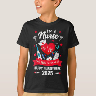 Camiseta Sou Enfermeira Esta É A Minha Semana Feliz Enferme