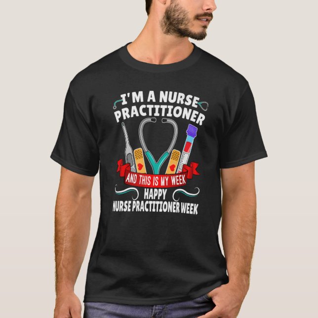 Camiseta Sou enfermeiro e esta é a minha semana feliz (Frente)