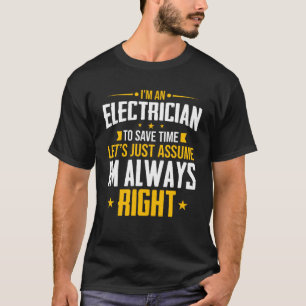 Camiseta Sou Engenheiro de economizar tempo elétrico