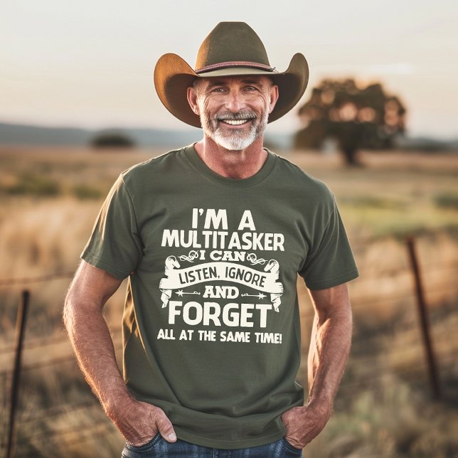 Camiseta Sou engraçado Multitarefa (Criador carregado)