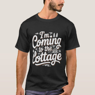 Camiseta Sou Engraçado Vindo Chalé Lago Cabana Acampamento