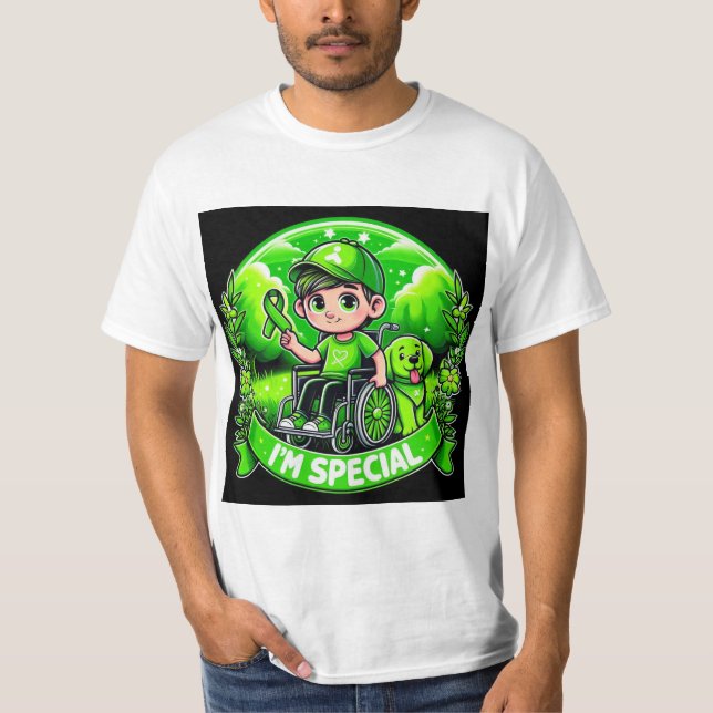 Camiseta 🌟 Sou Especial - Design de Consciência Paralela C (Frente)