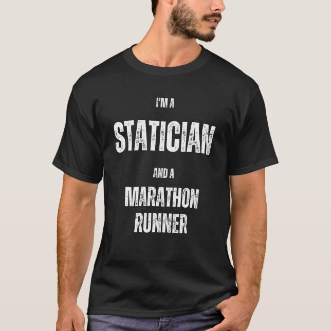Camiseta Sou estaticiano e maratona (Frente)