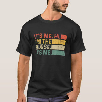 Camiseta Sou eu, a enfermeira, sou eu, a Vintage, a diversã