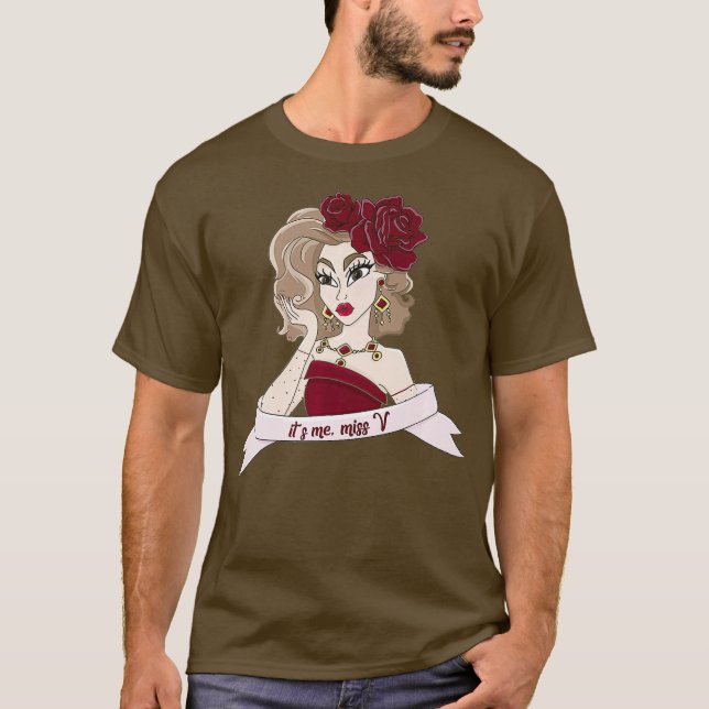 Camiseta Sou eu a perder V Drag Queen Premium (Frente)