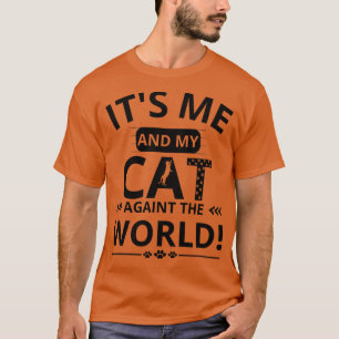 Camiseta sou eu e meu gato contra o mundo