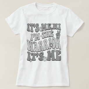 Camiseta Sou eu, o guerreiro, sou o Cancer do cérebro