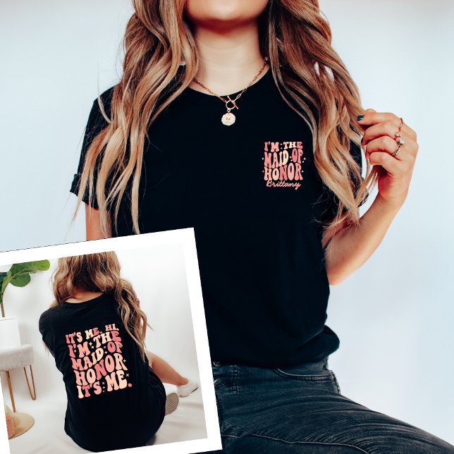 Camiseta Sou eu, sou a Madrinha de casamento, sou eu person (Criador carregado)