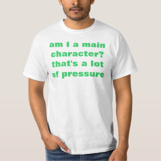 Camiseta sou eu um caráter principal?