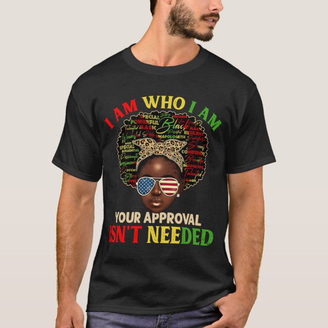 Camiseta Sou Exatamente Quem Sou A História Negra Afro-Me (Frente)