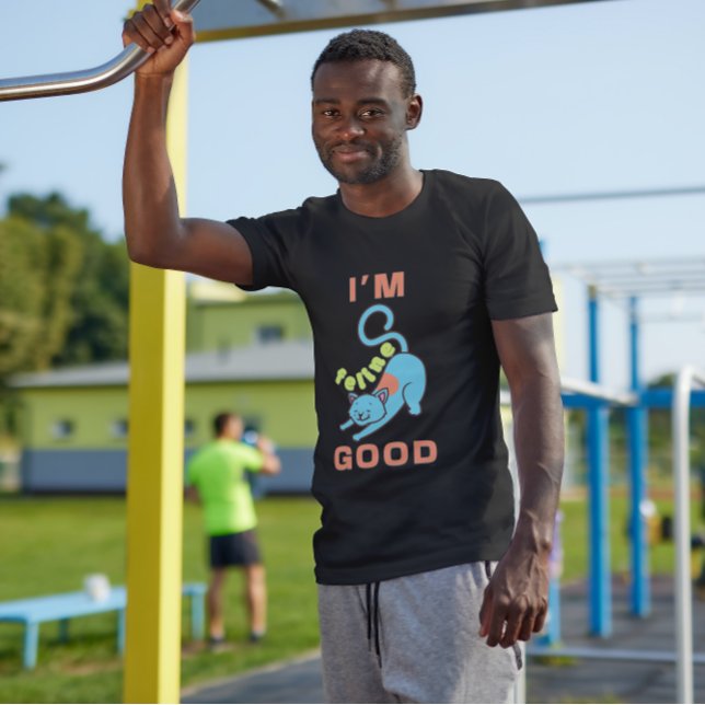 Camiseta Sou felino, bom gato azul (Criador carregado)