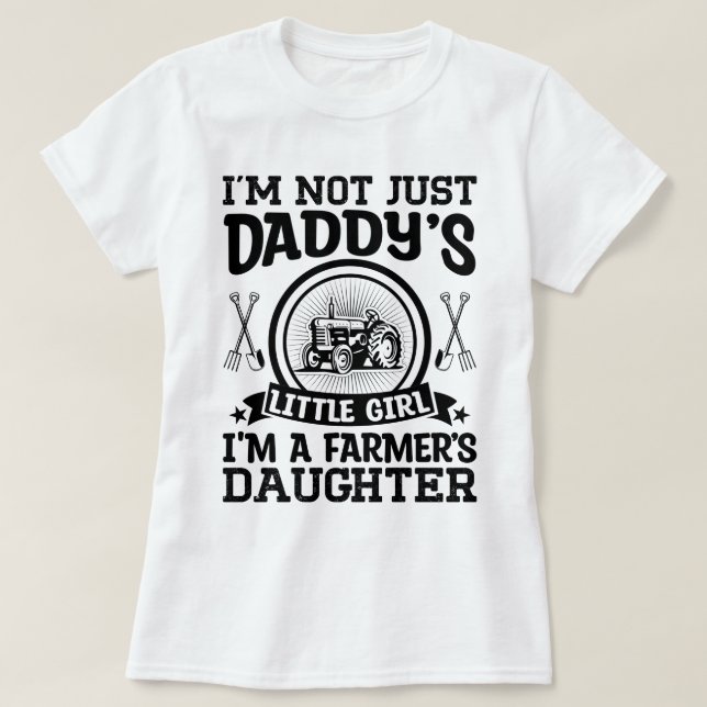 Camiseta Sou Filha de Agricultores Presentes Amantes da Agr (Frente do Design)