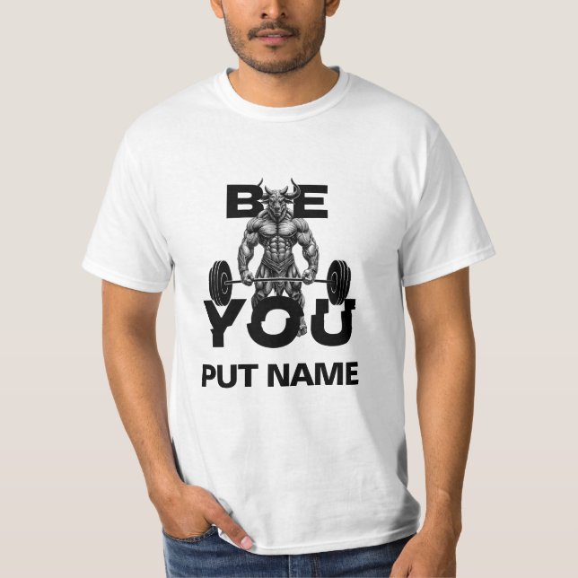 Camiseta Sou Forte - Seja Você - Nome Personalizado (Frente)