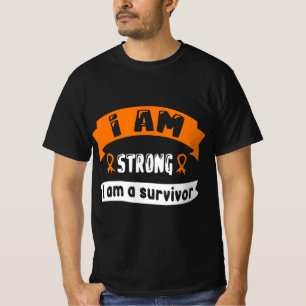 Camiseta Sou Forte, Sou Um Cancer De Leucemia Sobrevivente.