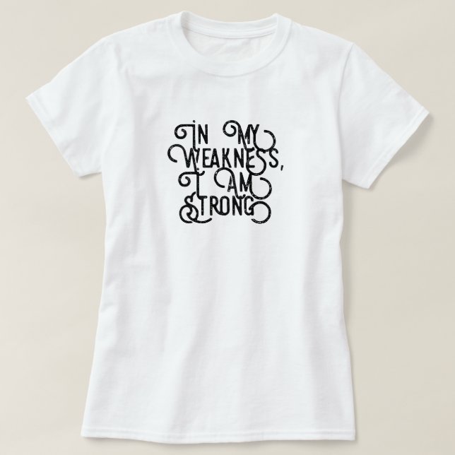 Camiseta Sou Forte T-Shirt (Frente do Design)