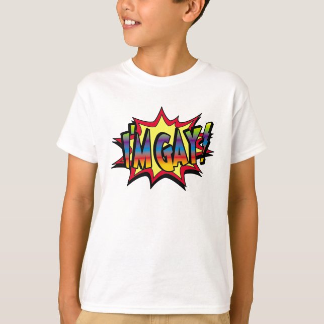 Camiseta Sou Gay Burst (Frente)