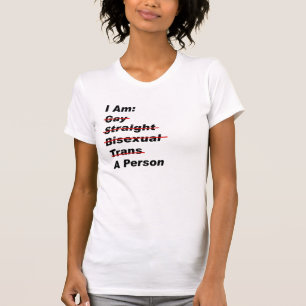 Camiseta Sou Gay, Hetero, Bissexual, Trans, Uma Pessoa