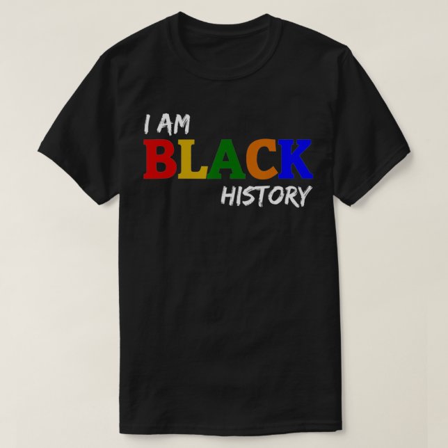 Camiseta Sou História Negra (Frente do Design)