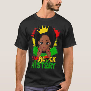 Camiseta Sou História Negra BHM Orgulho Negro Melanina G