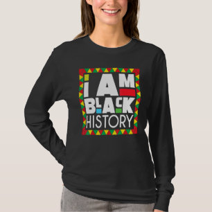 Camiseta Sou História Negra Depois da História Negra Orgulh
