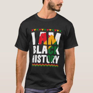 Camiseta Sou História Negra Presente Orgulho Negra American