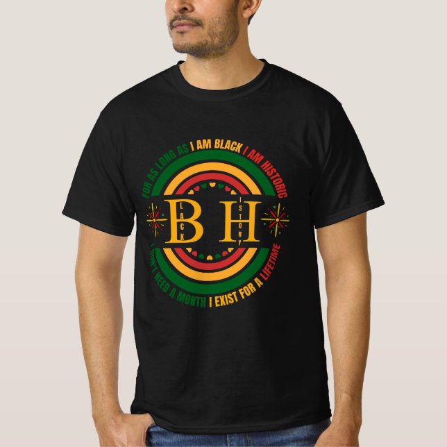 Camiseta Sou Histórico Não Preciso De Um Mês De Vida (Frente)