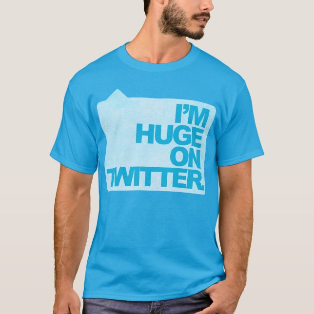 Camiseta Sou imenso no Twitter T-Shirt (Frente)