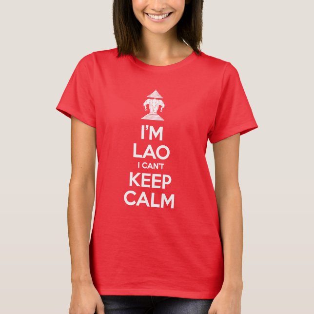 Camiseta Sou Lao Não posso ficar calmo (Frente)