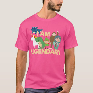 Camiseta Sou Legendário - Unicórnio Mermaid Trex Dragon