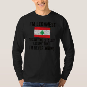Camiseta Sou Libanês Bandeira Raízes Libanesas
