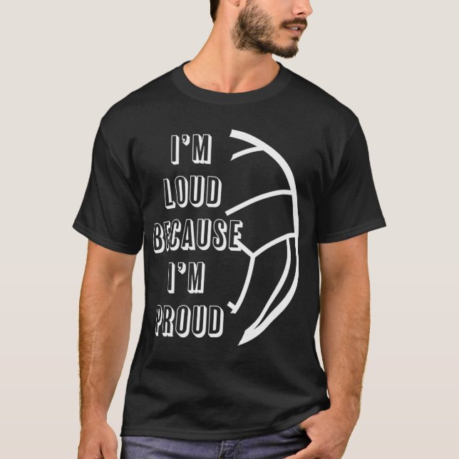 Camiseta Sou Louco porque sou Orgulhosa Mãe Irmã de Voleibo (Frente)