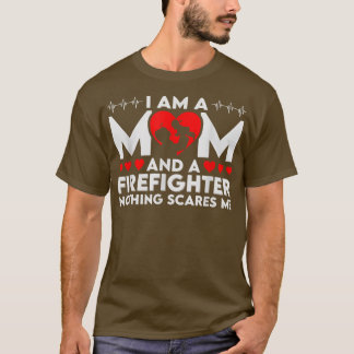 Camiseta Sou Mãe E Bombeiro Nada Me Assusta 284