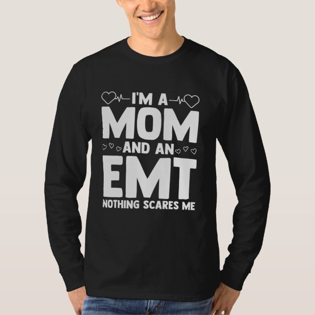Camiseta Sou Mãe E Emt Nada Me Assusta Certificado (Frente)