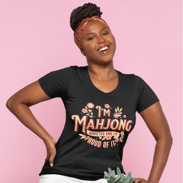 Camiseta Sou Mahjong Viciado | Funny Mahjong (Criador carregado)