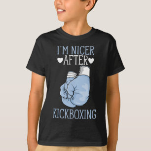 Camiseta Sou Mais Simpático Depois do Kickboxing Kickboxer