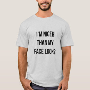 Camiseta Sou mais simpático do que a minha cara parece